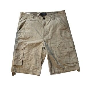 CSG Champs Sports Gear Khaki Cargo Shorts Men's 42 Utility Pockets Relaxed Fit